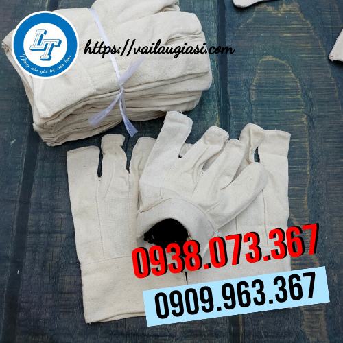 Găng tay vải bạt 1 lớp Găng tay vải bạt 1 lớp