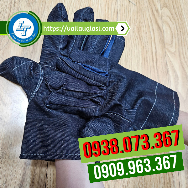 Găng tay vải jean mẫu đẹp Găng tay vải jean mẫu đẹp