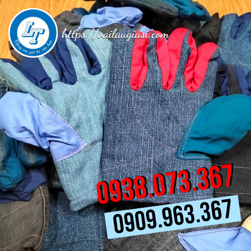 Găng tay vải jean Găng tay vải jean