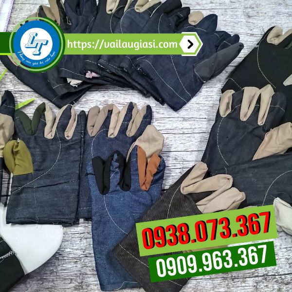 Lê Thanh phân phối sỉ găng tay vải jean Lê Thanh phân phối sỉ găng tay vải jean