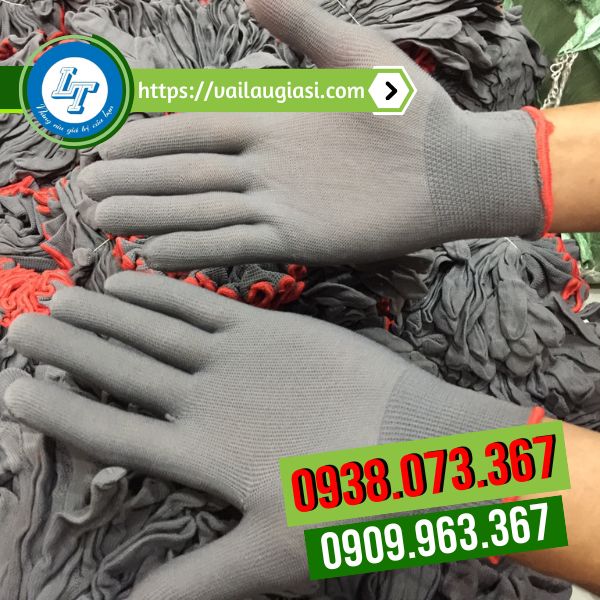 Găng tay vải thun xám Găng tay vải thun xám