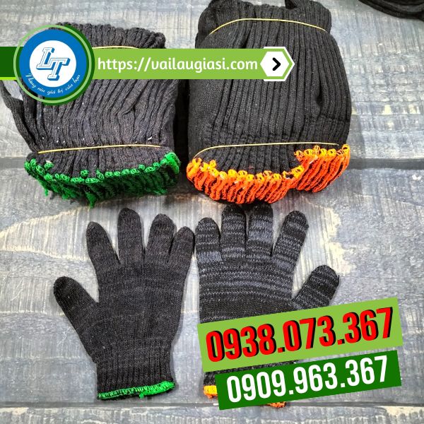 Găng tay len xám đen 2 màu rõ rệt Găng tay len xám đen 2 màu rõ rệt