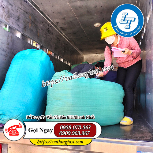 Ghi thông tin chành xe lên bao vải vụn Ghi thông tin chành xe lên bao vải vụn