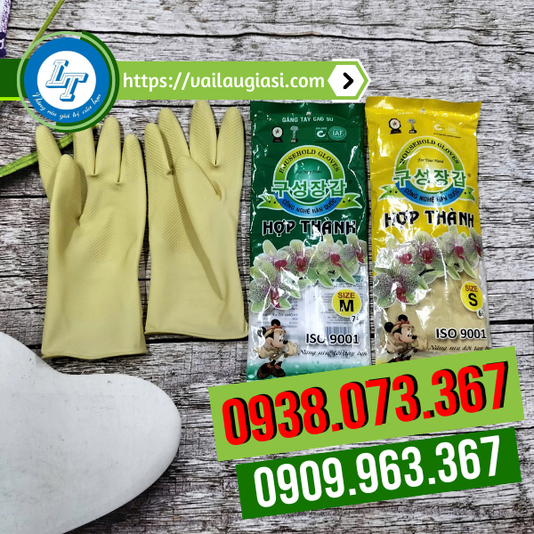 Găng tay cao su Hợp Thành size s, m Găng tay cao su Hợp Thành size s, m