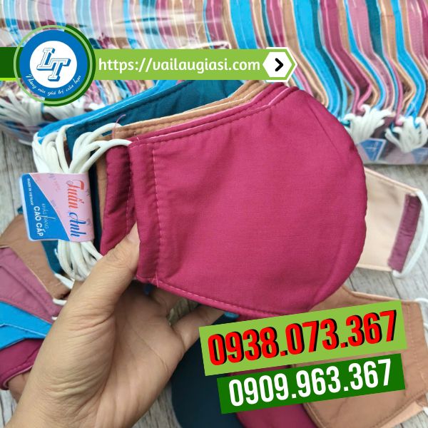 Khẩu trang vải màu trơn có giá bán tốt Khẩu trang vải màu trơn có giá bán tốt