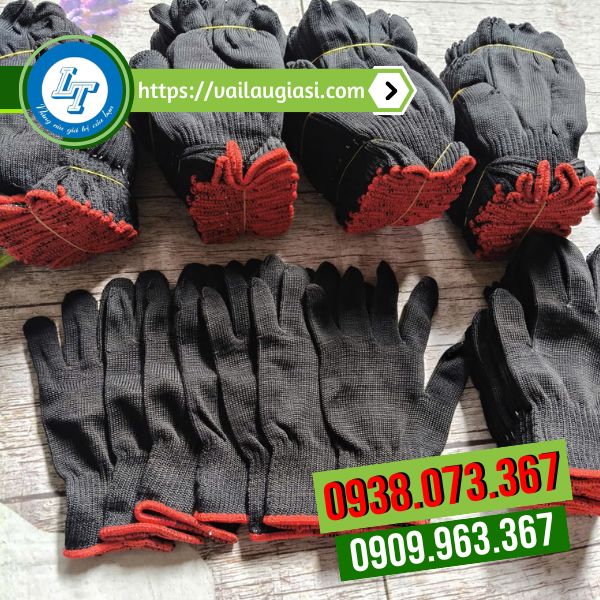 Găng tay len poly đen chuyên sỉ giá rẻ HCM Găng tay len poly đen chuyên sỉ giá rẻ HCM