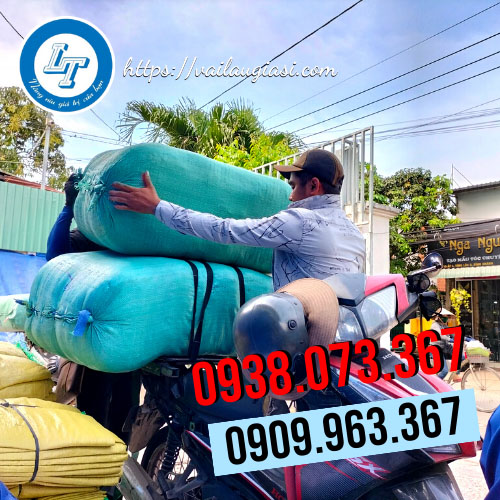 Giao 2 bao giẻ lau may nối 3 lớp Giao 2 bao giẻ lau may nối 3 lớp