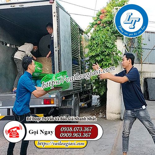 Giao hàng bao tải in logo cho khách Giao hàng bao tải in logo cho khách