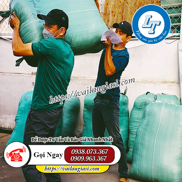 Giao hàng vải lau công nghiệp tại Lê Thanh