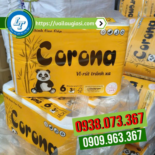 Giấy vệ sinh Corona loại dày 3 lớp Giấy vệ sinh Corona loại dày 3 lớp