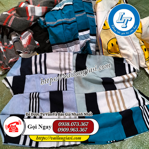 Giẻ lau sau khi được gia công Giẻ lau sau khi được gia công