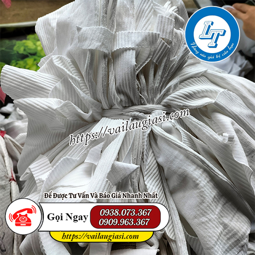 Giẻ lau nhỏ màu trắng có chất liệu từ thun cotton Giẻ lau nhỏ màu trắng có chất liệu từ thun cotton