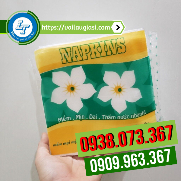 Khăn giấy vuông hoa mai Khăn giấy vuông hoa mai