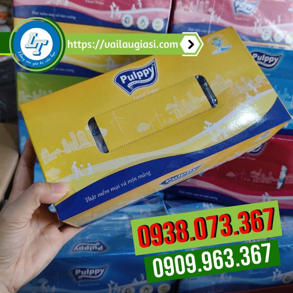Hộp khăn giấy rút hộp Pulppy Hộp khăn giấy rút hộp Pulppy