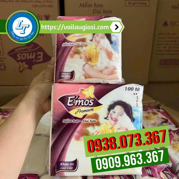 Khăn giấy vuông emos Khăn giấy vuông emos