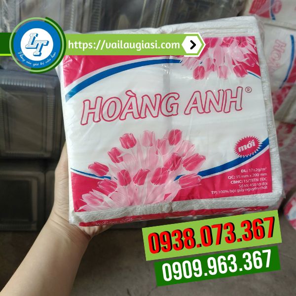Gói khăn giấy rút quán ăn Hoàng Anh Gói khăn giấy rút quán ăn Hoàng Anh