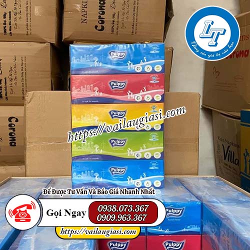 Bán sỉ khăn giấy rút Pulppy Bán sỉ khăn giấy rút Pulppy