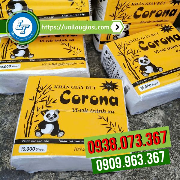 Bỏ sỉ khăn giấy rút quán ăn Corona Bỏ sỉ khăn giấy rút quán ăn Corona