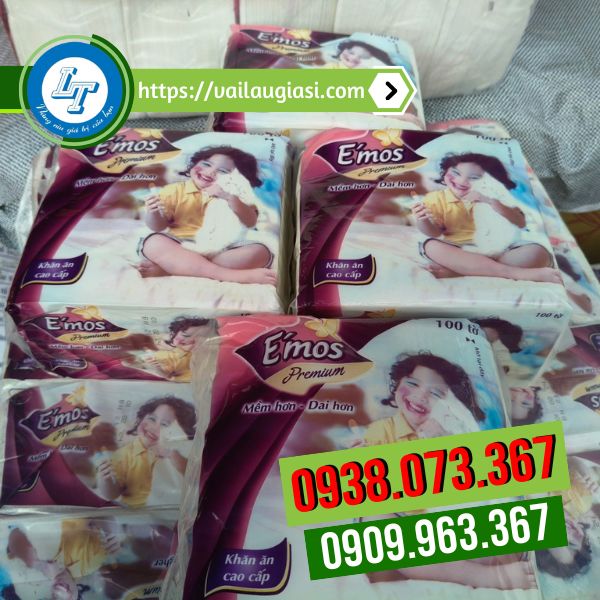 Chuyên sỉ khăn giấy vuông Emos Chuyên sỉ khăn giấy vuông Emos