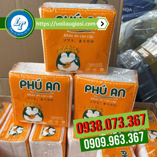 Khăn giấy vuông Phú An Khăn giấy vuông Phú An