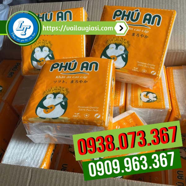 Khăn giấy vuông Phú An Khăn giấy vuông Phú An