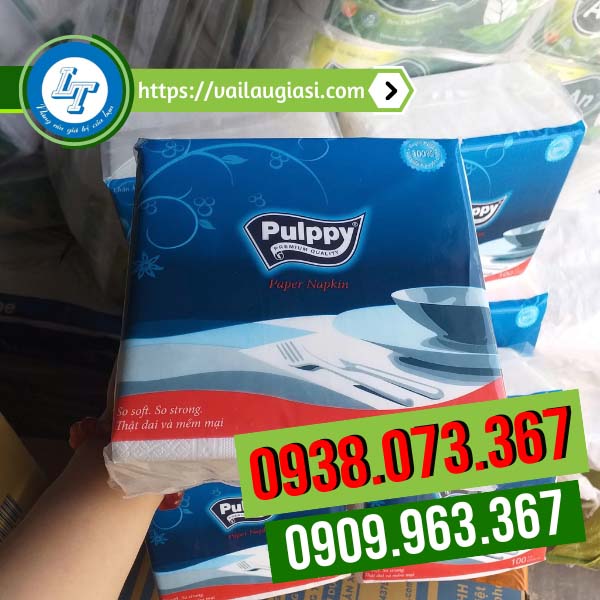 Khăn giấy vuông Pulppy Khăn giấy vuông Pulppy
