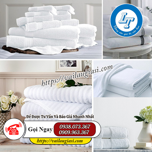 Khăn lau cotton có pha sợi pe Khăn lau cotton có pha sợi pe