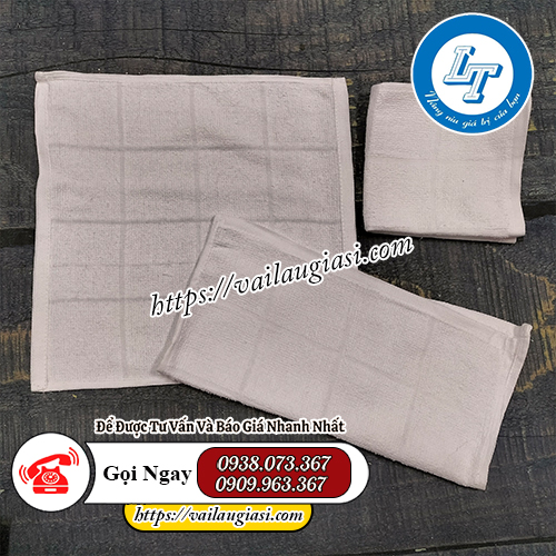 Khăn cotton màu trắng Khăn cotton màu trắng