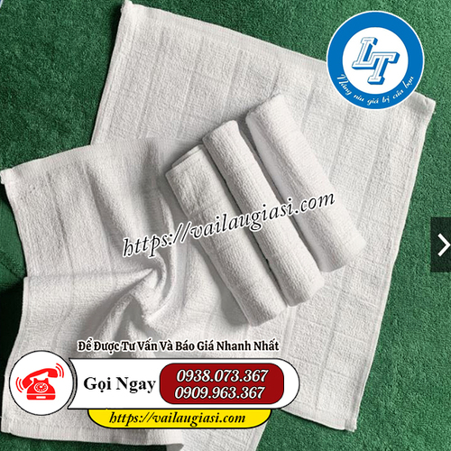 Khăn lau cotton với các đường kẻ ô vuông Khăn lau cotton với các đường kẻ ô vuông