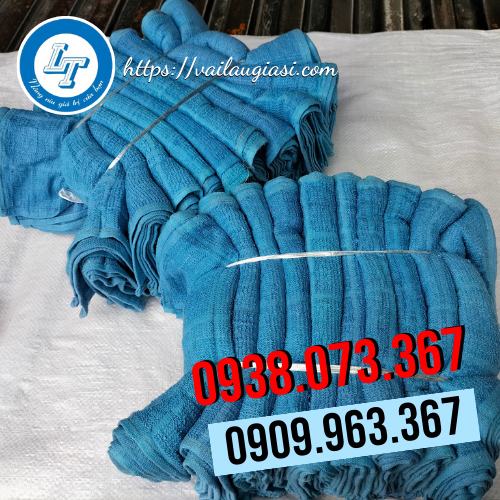 Khăn lau cotton màu xanh Khăn lau cotton màu xanh