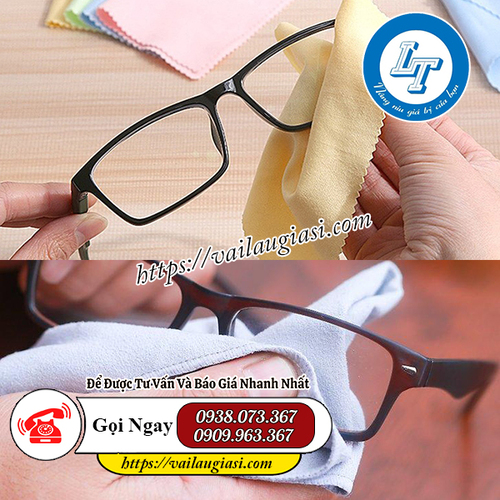 May viền và dập viền khăn lau mắt kính May viền và dập viền khăn lau mắt kính