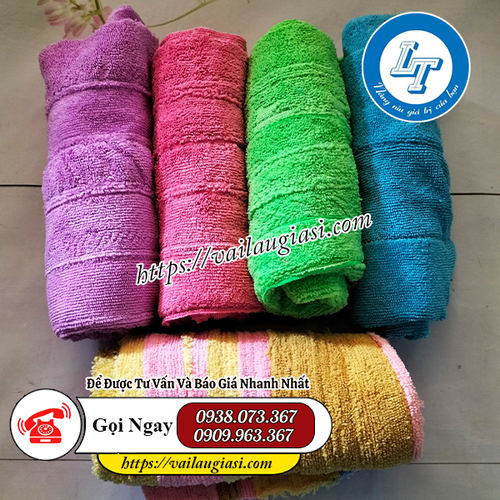 Khăn lau may nối có nhiều màu Khăn lau may nối có nhiều màu