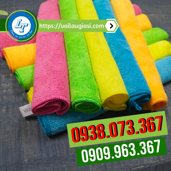 Khăn lau microfiber mềm mịn, thấm hút tốt Khăn lau microfiber mềm mịn, thấm hút tốt