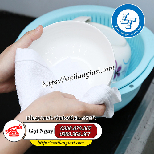 Khăn lau trắng cotton có công dụng đa năng Khăn lau trắng cotton có công dụng đa năng