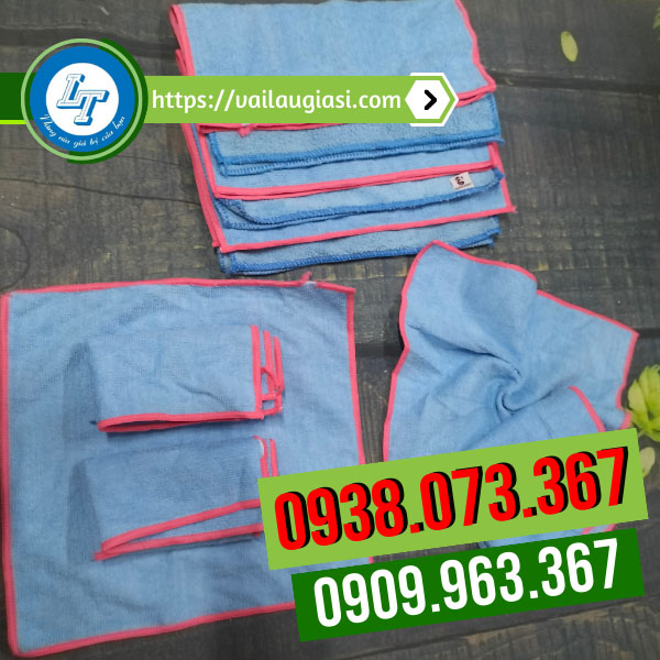 Khăn lau microfiber có viền giá sỉ Khăn lau microfiber có viền giá sỉ