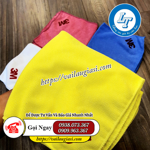 Khăn lau xe ô tô 3m màu vàng Khăn lau xe ô tô 3m màu vàng