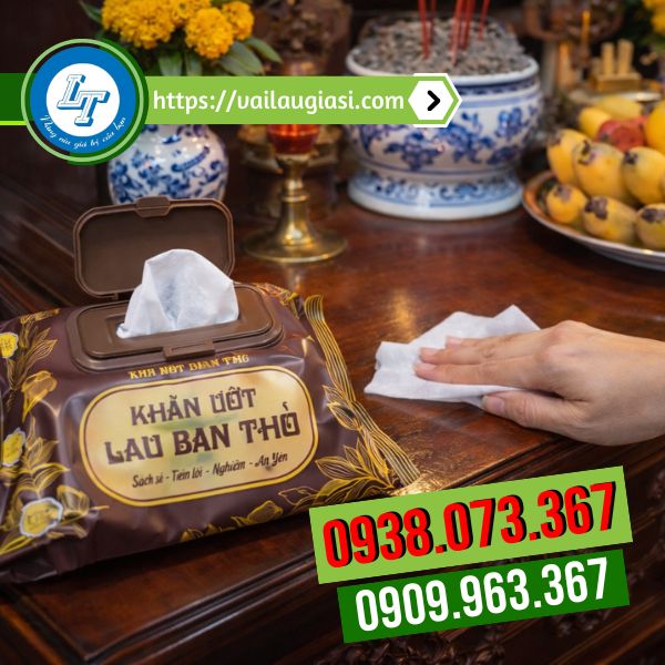 Khăn ướt hương trầm ứng dụng lau bàn thờ Khăn ướt hương trầm ứng dụng lau bàn thờ