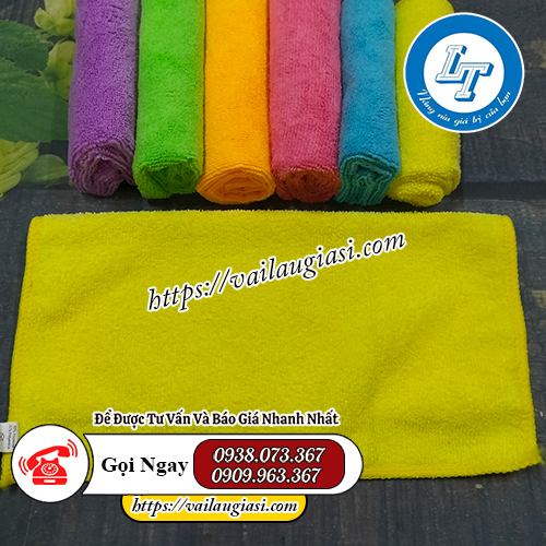 Khăn lau microfiber có thiết kế hình vuông, nhiều màu Khăn lau microfiber có thiết kế hình vuông, nhiều màu