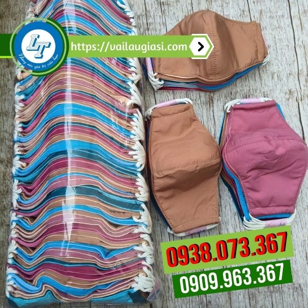 Khẩu trang vải đóng sỉ cây 100 chiếc Khẩu trang vải đóng sỉ cây 100 chiếc