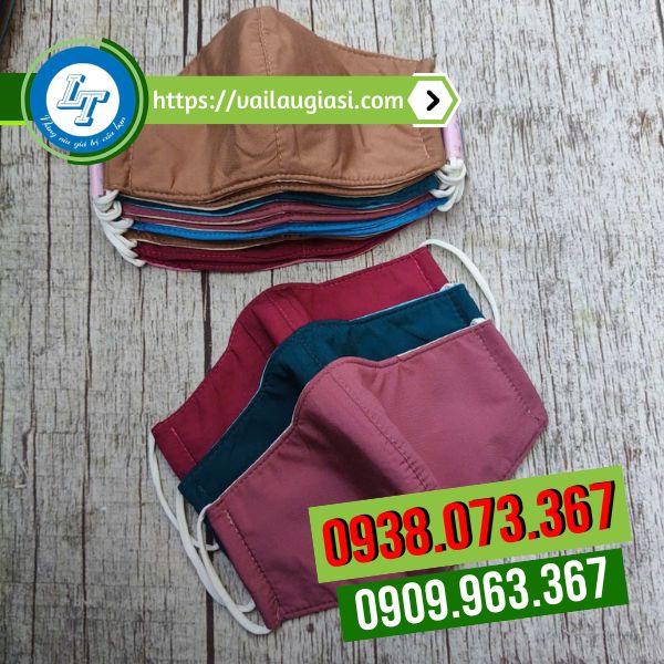 Khẩu trang vải màu trơn Khẩu trang vải màu trơn
