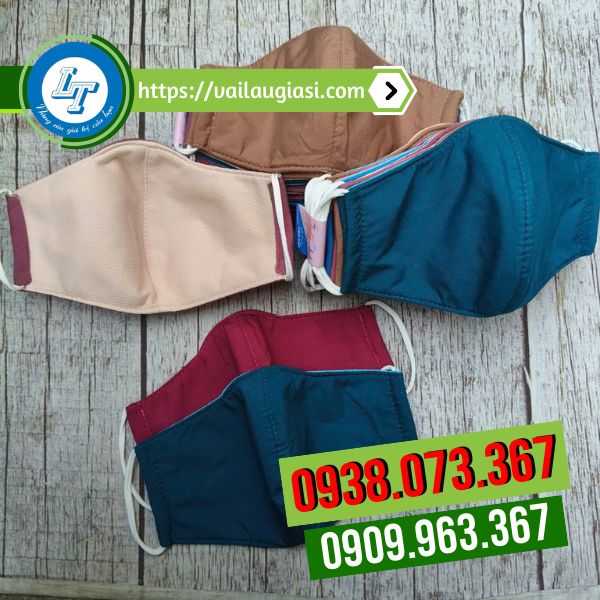 Khẩu trang vải màu trơn Khẩu trang vải màu trơn