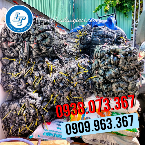 Kho sỉ dây nilon bẹ đen bóng Kho sỉ dây nilon bẹ đen bóng