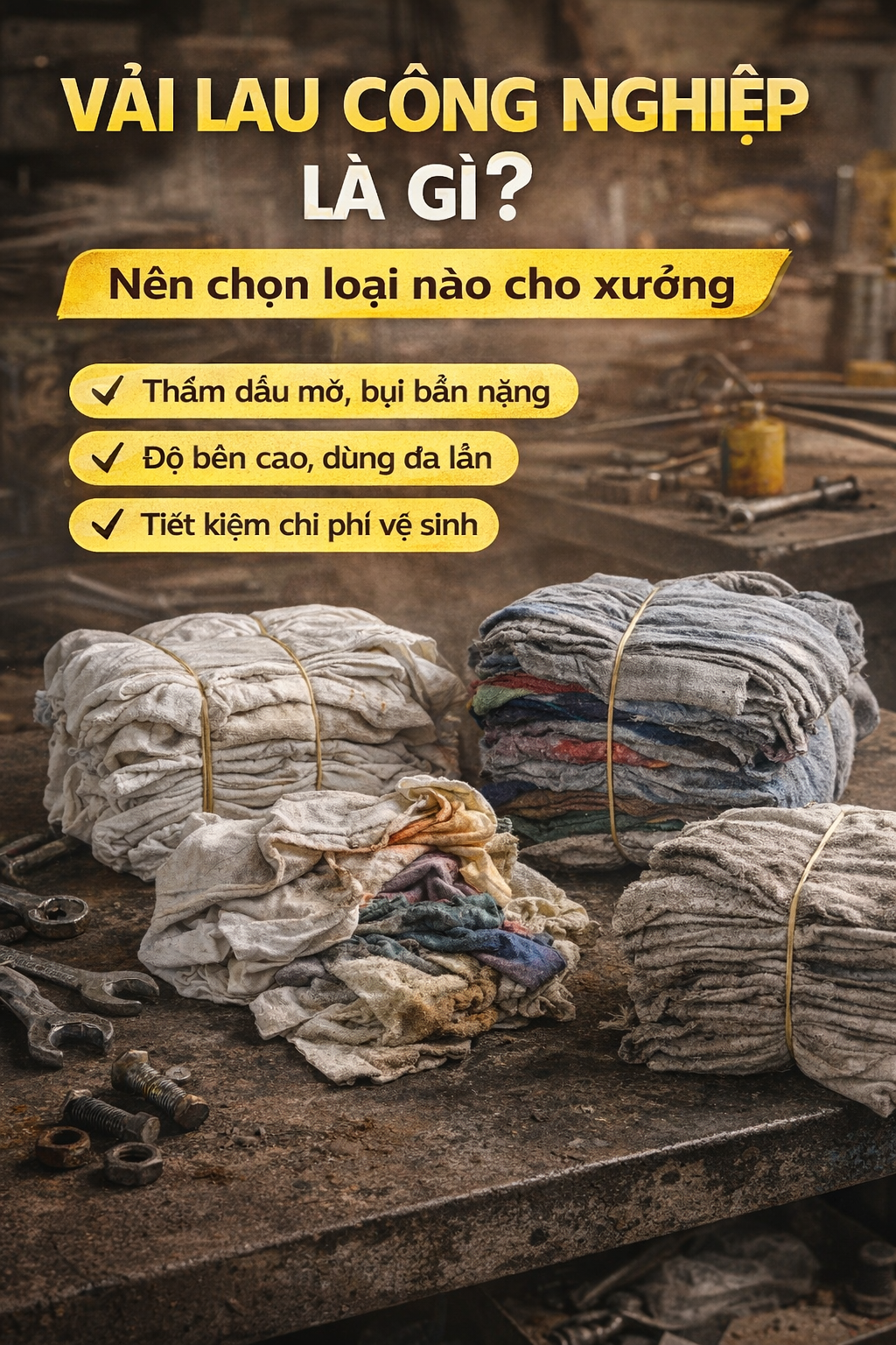 Giẻ lau công nghiệp là gì? Giẻ lau công nghiệp là gì?