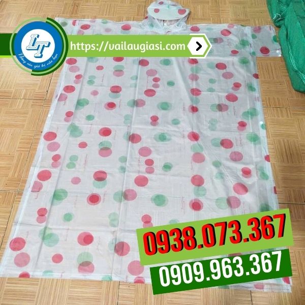 Áo mưa chấm bi lớn