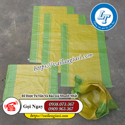 Mẫu mã bao đựng gạo có sọc màu Mẫu mã bao đựng gạo có sọc màu