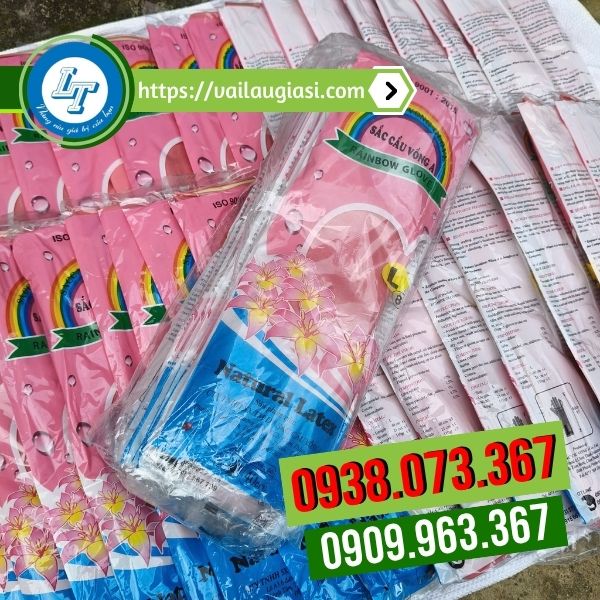 Mua sỉ găng tay cao su nếp nhăn Sắc Cầu Vồng Mua sỉ găng tay cao su nếp nhăn Sắc Cầu Vồng