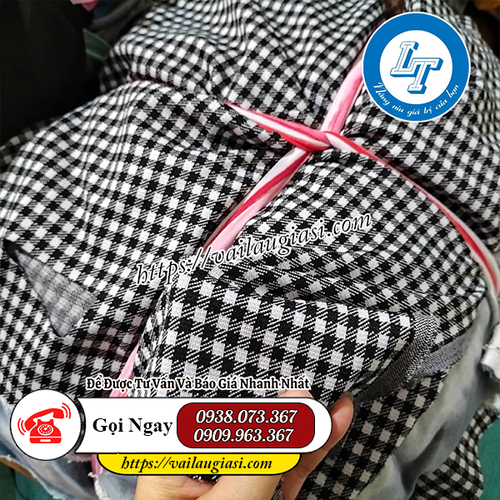 Quéo vải có màu sọc caro Quéo vải có màu sọc caro