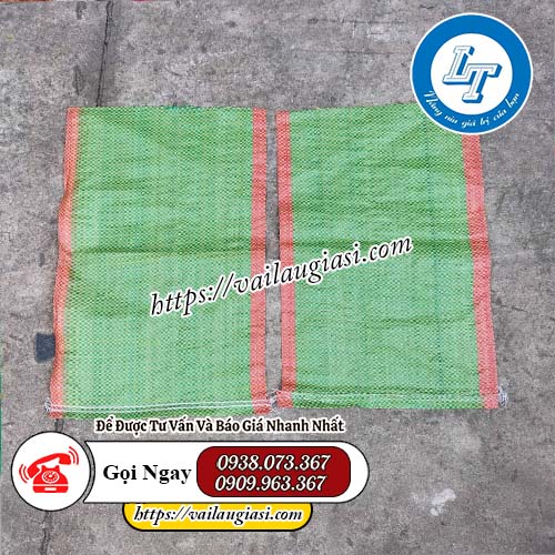 Bao tải gạo 5kg màu xanh Bao tải gạo 5kg màu xanh