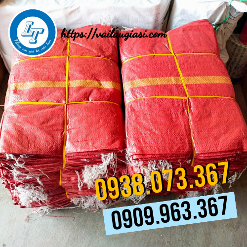 Sỉ bao đựng gạo màu đỏ Sỉ bao đựng gạo màu đỏ