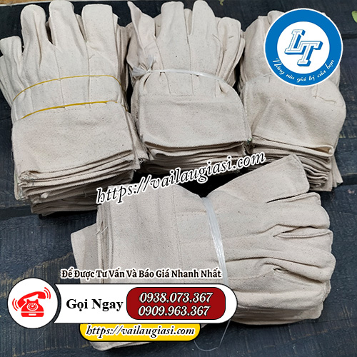 Sỉ găng tay vải bạt giá rẻ Sỉ găng tay vải bạt giá rẻ